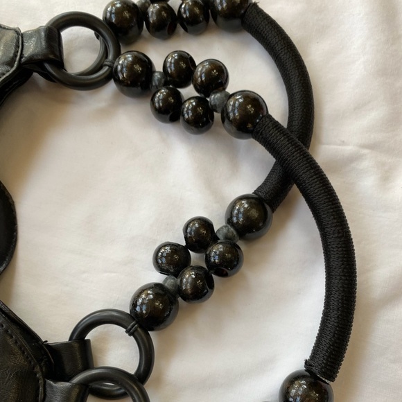 Black vinyl Bag, zipper closure - Picture 4 of 10